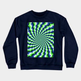 optical illusion spiral Crewneck Sweatshirt